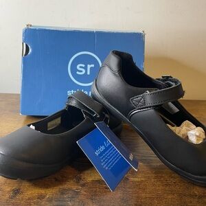 Stride Rite ~ Sr Ainsley Black Leather Mary Jane Shoes ~ Girl Size 12W